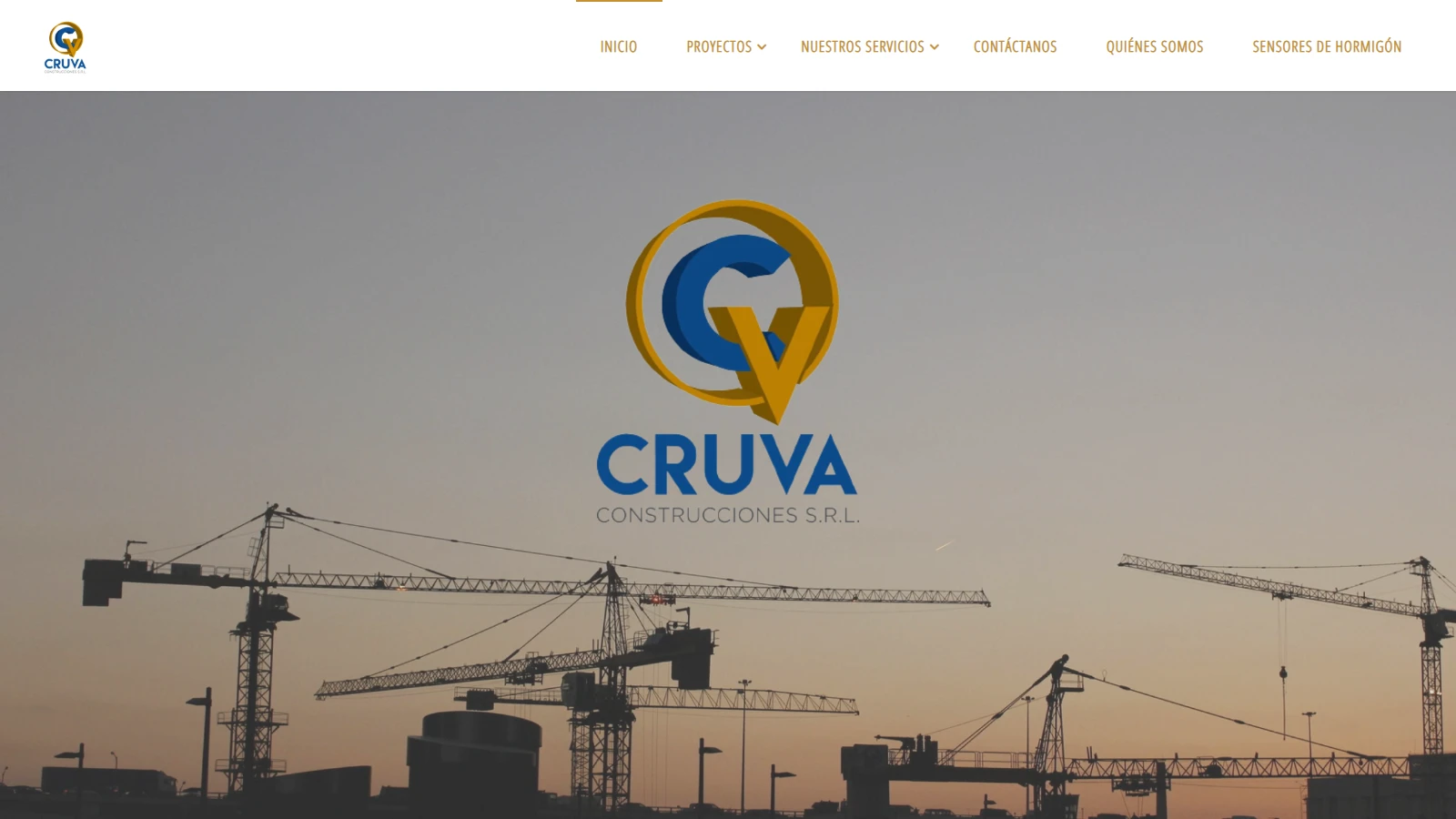 Cruva Construcciones: Corporate website for a construction company
